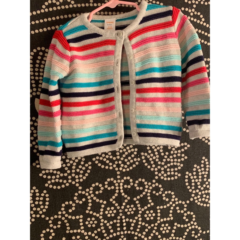 Used Gymboree striped sweater Size 12-18 Months